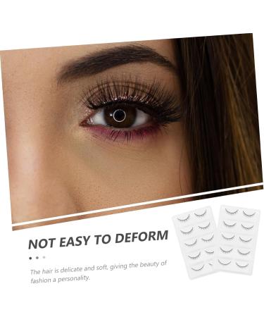 minkissy 20 Pairs Fake Eyelashes Decked Accessories Lash Accessories Makeup Accessories Make up Accessories Girls' Accessories Fake Lashes Natural Su High-grade Fiber Cross 5d - Buy Online on GoSupps.com