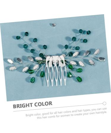 DOITOOL Formal Hair Accessories for Women Headpiece for Bride Green Rhinestone Hair Comb Hair Accessories for Wedding Hair Topper Tiara Girl Headpiece Crystal Emerald Women's - Buy Online on GoSupps.com