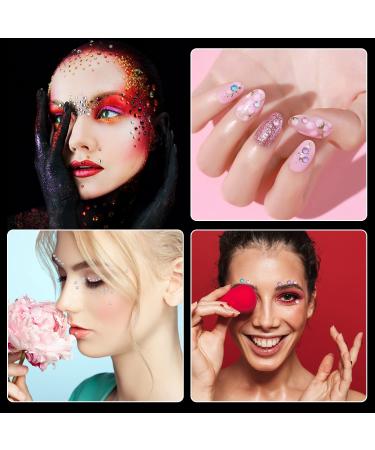 3096 Pieces Colorful Self-Adhesive Glitter Rhinestones - Perfect for Jewelry Nail Art & Party Decorations - Buy Online on GoSupps.com