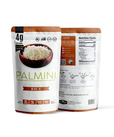 Palmini Low Carb Rice - 4g Carbs - Shark Tank Featured - Gluten Free - 12oz Pouch (Pack of 1) - Buy Online on GoSupps.com
