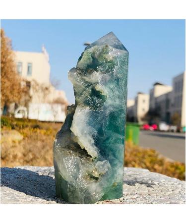 Natural Crystal Rough Natural Fluorite Crystal Tower Decoration Gift Decoration feng Shui 1pc (Size : 400-500g) - Buy Online on GoSupps.com