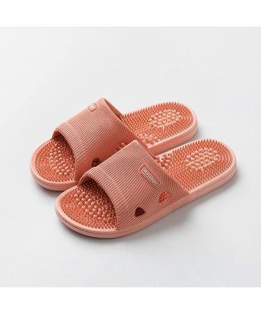 Acupressure Massage Slippers for Plantar Fasciitis - Women's Pain Relief Sandals (US 7.5-8, Pink) - Buy Online on GoSupps.com