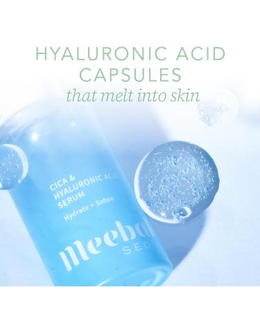 Meebak Cica & Hyaluronic Acid Serum with Vitamin C | Hydrating Korean Skincare for Glass Skin | Deep Moisture for Sensitive & Oily Skin - 1.01 fl oz - Buy Online on GoSupps.com