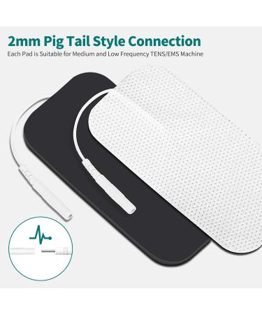 TENS Electrodes Pads - 20 Self-Adhesive Reusable 50x100mm for Muscle & Joint Pain Relief - Compatible with Most TENS Devices - Buy Online on GoSupps.com