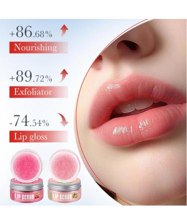 Fruity Lip Scrub - Lip Scrub Exfoliator - Lip Care for Women - Moisturizing Lip Mask - Lip Balm & Moisturizer for Dry Chapped Lip - Lip Exfoliator Scrub - Watermelon & Raspberry Taste - Buy Online on GoSupps.com