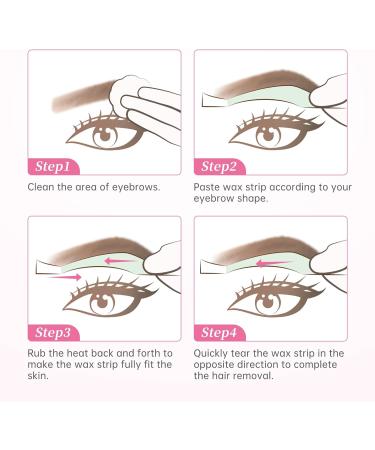 Beauty7 Pre-cut Wax Strips for Face & Eyebrow Shaper - 24pcs Cold Waxing Strips + 4 Cleaner Oil Wipes, Facial Hair Removal Solution - Buy Online on GoSupps.com