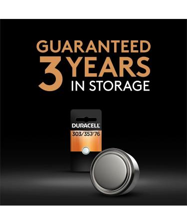 Duracell 303/357/76 Silver Oxide Battery Long-Lasting 1.5V Button Battery for Watches Medical Devices & More | Buy Internationally - Buy Online on GoSupps.com