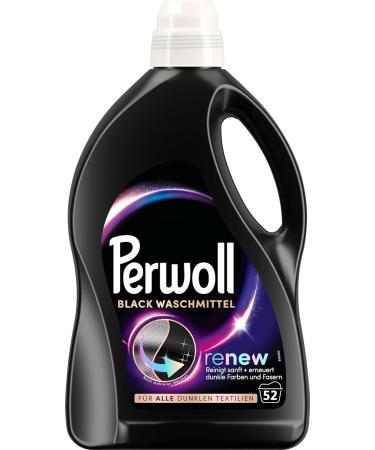 Perwoll Black Detergent - 52 Wash Loads | Gentle Cleaning for Dark Textiles | Triple-Renew Technology - 2.6L Pack - Buy Online on GoSupps.com