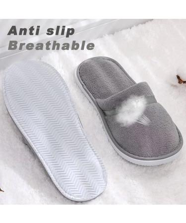 6 Pairs Disposable Spa Slippers for Guests - Washable & Reusable - Ideal for Weddings, Travel, Parties - Bulk Hotel Slippers - Buy Online on GoSupps.com