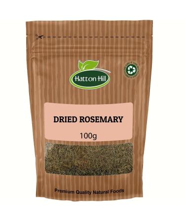 Dried Rosemary 100g by Hatton Hill | Aromatic and Flavourful Herb for Enhancing Meats Vegetables Soups and Sauces - Perfect for Gourmet Cooking and Everyday Recipes
