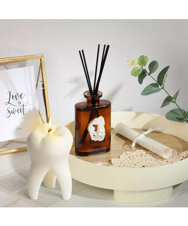 Zainpe Tooth Scented Candle - Milky Dental Room Decor | Vanilla Aromatherapy Soy Wax Candle for Dentists & Dental Gifts - Buy Online on GoSupps.com