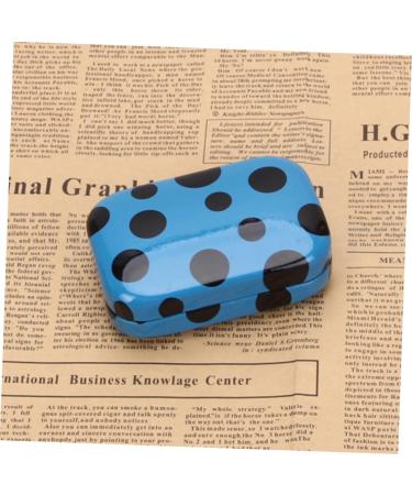 Solustrie Mini Contact Lens Container - Blue Lens Storage & Applicator Case - Portable 8.5x5.5 cm for Colored Lenses - Buy Online on GoSupps.com