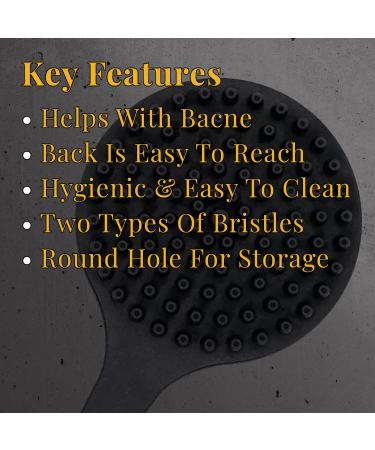 Pete & Pedro Long Handle Back & Body Shower Scrub Brush for Men & Women | Two-Sided Bath Tool to Reach Hard Spots | Short  Stubby Exfoliate Bristles & Longer Soft Bristles | As Seen on Shark Tank e) Long Handle Back & Bo... - Buy Online on GoSupps.com