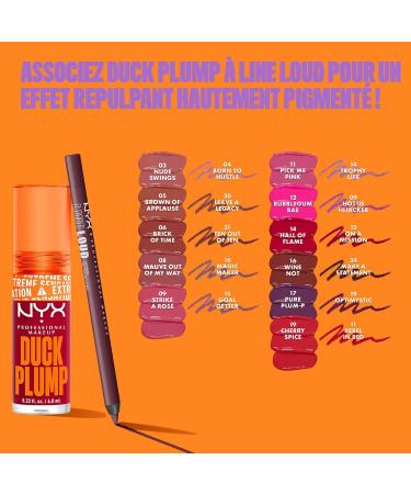 NYX Professional Makeup Lip Plumping Lacquer Trio Intense Color High-Shine Finish With Ginger Oil Vegan Duck Plump Shades: Cherry Spice Nude Swings Clearly Spicy - Buy Online on GoSupps.com