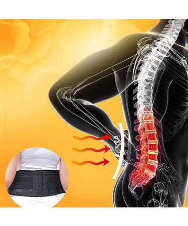 Buy Back Bandage for Pain Relief | Double Train Breathable Lumbar Belt for Sciatica Herniated Disc & More - XL Size for Men & Women - Buy Online on GoSupps.com