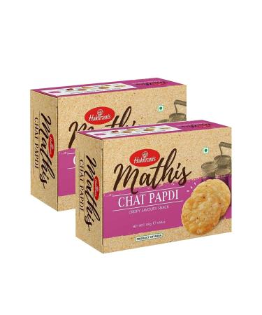 Haldiram s Savory Snacks Easy to Carry Anywhere Crispy Crunchy & Spicy Delicious Indian Namkeen Snacks Made With Authentic Taste Enjoy At Tea Time (Haldiram Chat Papdi Pack of 2)