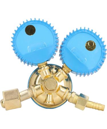 Oxygen Regulator 0-25MPa 0-2.5MPa Dual Display Heavy Duty Handle Oxygen Regulator HVAC Oxygen Tank Regulator Gauge for Chemical Healthcare - Buy Online on GoSupps.com