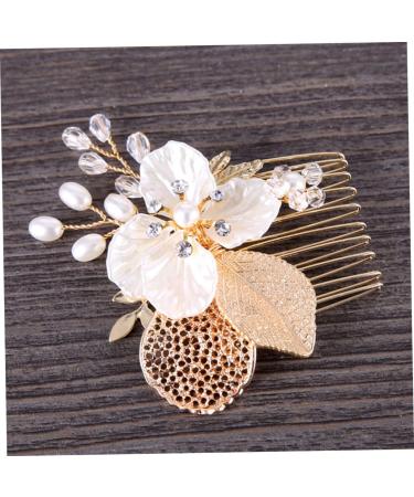 Ipetboom Bridal Hair Comb Rhinestone Hair Accessories Golden Hair Comb Easy to Use Hair Comb Crystal Rhinestones Bride Headpieces for Wedding Bride Comb Rhinestone Comb Wedding Hair Comb - Buy Online on GoSupps.com