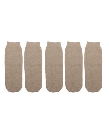 Amputee Sock 5Pcs Soft Breathable High Elastic Cotton Below Knee BK Stump Shrinker Limb Compression Amputee Care Provide Warmth and Protection to Prosthetic Limb Portable Fine Knitting Stump(L)