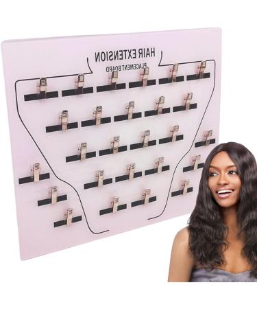 Hair Tinsel Organizer - Braiding Hair Separator Hair Extensions Holder | Clip in Wig Hairpieces Grafting Plate Grafting Plate Hair Hanger Hair Extension Holder Board for Salon Home 13.46x11.61in - Buy Online on GoSupps.com