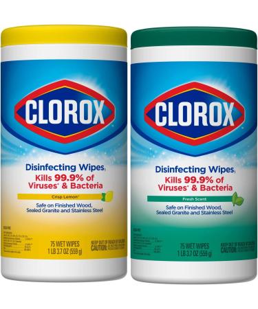 Clorox Disinfecting Wipes Value Pack - 75 Count Each (Pack of 2) | Bleach Free Cleaning Wipes - Buy Online on GoSupps.com