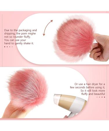 16 Piece Snap Pom Poms for Hats - Faux Fur Fluffy Removable Pom Poms with Snap Fastener - DIY Craft Knitting/Crochet Supplies - 8 Elegant Colors - Buy Online on GoSupps.com