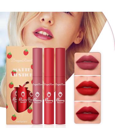 HMDABD Yak Butter Strawberry Lip Gloss Set - Waterproof, Non-Stick, Long-Lasting, Easy-to-Apply Lipstick - 5pc Set - Buy Online on GoSupps.com