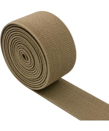 Strapcrafts 1.5-Inch Wide Colored Double-Side Twill Woven Elastic - 2 Yards Khaki 32140 - Buy Online on GoSupps.com