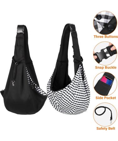 Cooja Pet Carriers for Dogs Puppy Cat Sling for Small Medium Hand Free Walking Outdoor Travel (Black) - Buy Online on GoSupps.com