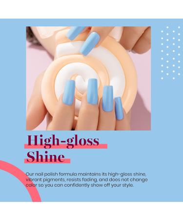 Beetles Baby Blue Gel Nail Polish - 15ml | Soak Off, UV/LED Lamp Required | Salon Quality at Home - Buy Online on GoSupps.com