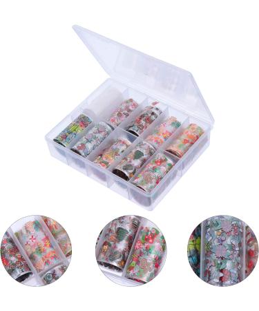 10 Sheets Christmas Nail Art Stickers Xmas Nail Decals Holiday Manicure Santa Stickers Snowflake Nail Art Stickers DIY Xmas Nail Art Tips Xmas Nail Stickers Halloween Nail Supplies - Buy Online on GoSupps.com