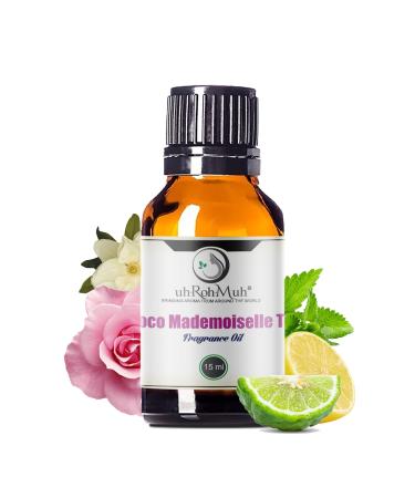 uh*Roh*Muh Coco Mademoiselle Type 15 ml Fragrance Oil with Euro Dropper - Made in USA - Premium Quality Fragrance Oil for Perfumes and Diffusers Long-Lasting 0.5 Fl Oz (Pack of 1)