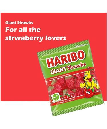  HARIBO Haribo 12 Giant Vegetarian Straws 160g - Buy Online on GoSupps.com