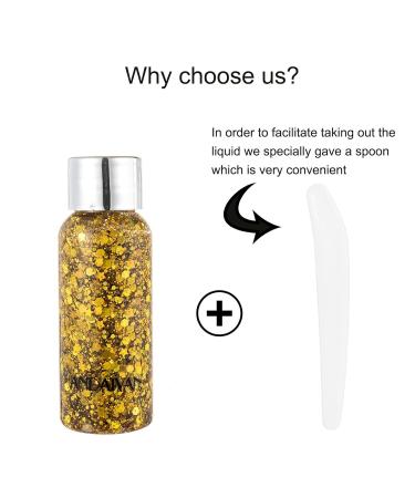 Shop Body Glitter Gel - Festival Makeup Mermaid Sequins & Chunky Sparkle | International Shipping Available - Buy Online on GoSupps.com
