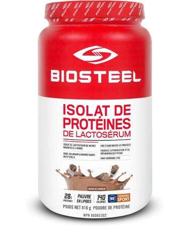 BioSteel Whey Protein Isolate Powder (Chocolate) + Shaker Cup with Wire Whisk Blender Ball - Buy Online on GoSupps.com
