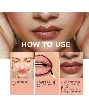 Zinari Peel Off Lip Liner Long Lasting Peel Off Lip Liner Peel Off Lip Liner Zinari Peel Off Lip Liner Nude Tattoo Waterproof Lip Liner Detachable Lip Liner(#0 - Buy Online on GoSupps.com