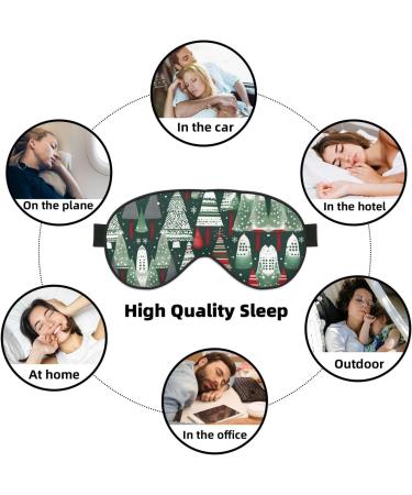 Christmas Trees Print Ultra-Soft Light-Blocking Eye Mask | Buy Internationally for Comfort & Restful Sleep - Buy Online on GoSupps.com