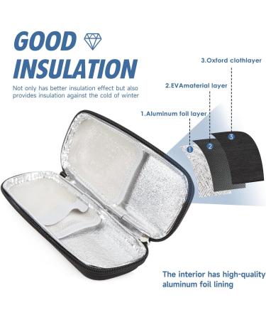 Youshares Insulin Cooling Bag for Diabetes - Travel Bag for Insulin Pens Syringes & Accessories (Black) | Best Cooling Solution for Diabetics - Buy Online on GoSupps.com