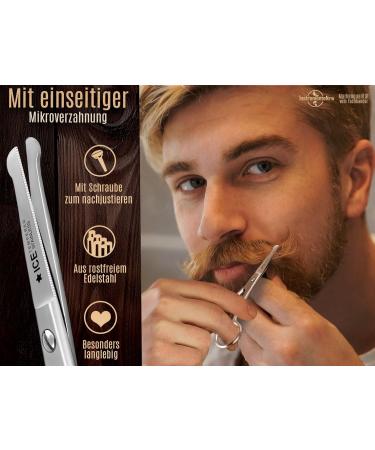 Premium Rounded Beard & Hair Scissors for Precision Grooming | Moustache Scissors - International Shipping Available - Buy Online on GoSupps.com