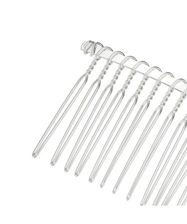 VOCOSTE 12 Pcs No Slip Hair Side Combs - Metal Silver Tone Accessories - Buy Online on GoSupps.com