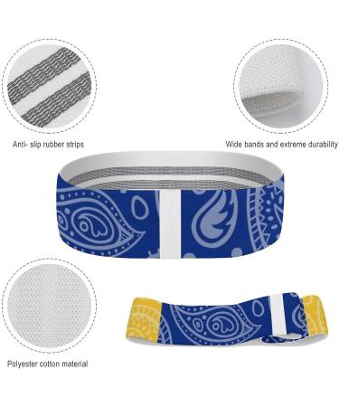 Shop Paisley & Barbados Flag Yoga Bands - Comfort Leg & Booty Resistance Straps for Physical Therapy | International Shipping Available - Buy Online on GoSupps.com