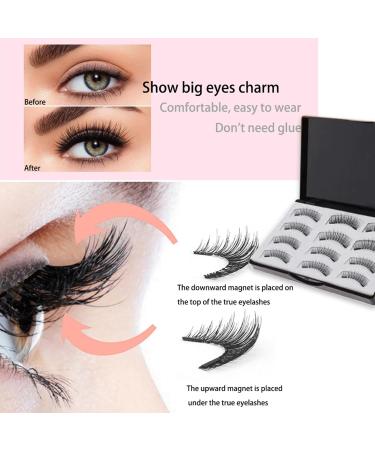 Shop Reusable Magnetic Eyelashes - 3D False Lashes Without Eyeliner | Easy Application with Tweezers & Brush | International Shipping - Buy Online on GoSupps.com