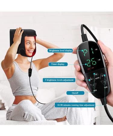 WFUAHA LED Red Light Therapy Hat Hair Growth Helmet 215 LEDs LED Therapy Device for Hair Loss Promote Fast Hair Regrowth - Buy Online on GoSupps.com