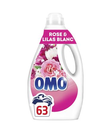 Omo Liquid Laundry Detergent Pink Lilac White 2.646L - 63 Washes