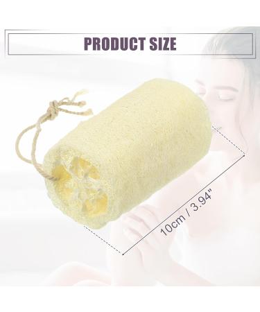 Shop VOCOSTE 3 Pcs Natural Loofah Sponge | Exfoliating Body Shower Sponges | Hang & Clean | Beige 3.94 - Buy Online on GoSupps.com