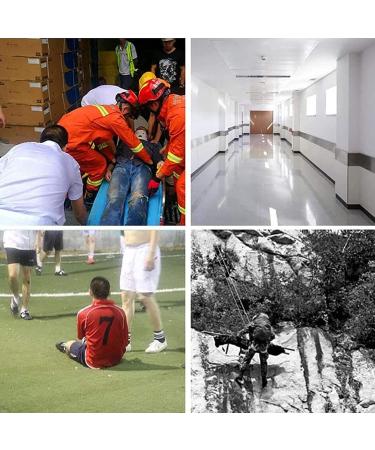 Folding Emergency Rescue Stretcher Aluminum Alloy Stretcher with Tie Bar Lightweight 4 Wheels Flat Rescue Stretcher for Mobile Injured Mountain Rescue - Buy Online on GoSupps.com