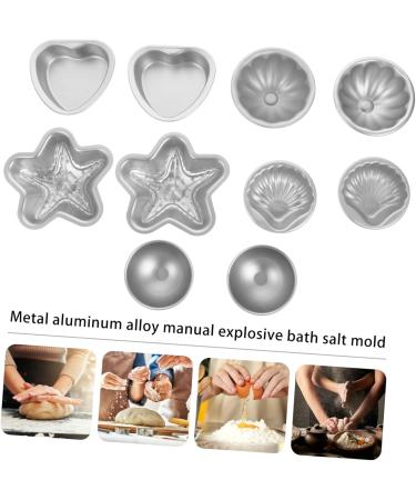 Zerodeko 10pcs Bath Cake Pan Candle Molds Ice Cream Chocolate Bath Salt Cake Mold Spherical Steamer - Buy Online on GoSupps.com