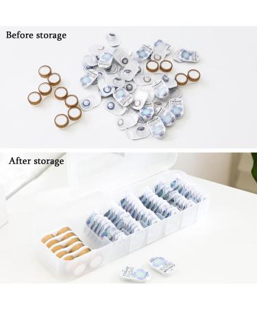 Muqing Contact Lens Storage Container - Large Capacity Disposable Box for All Brands | 2 Pieces White & Opulent Garden - Buy Online on GoSupps.com