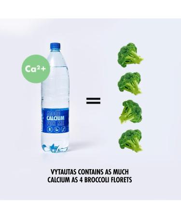 Vytauta's Natural Mineral Water 1L (6-Pack) | Premium Carbonated Hydration Rich in Calcium & Magnesium - Buy Online on GoSupps.com