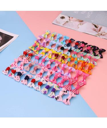 Comsmart 30 Pairs Pet Bows: Cute Dog Hair Bows with Metal Clips - 60Pcs Grosgrain Ribbons for Small to Medium Dogs - Buy Online on GoSupps.com